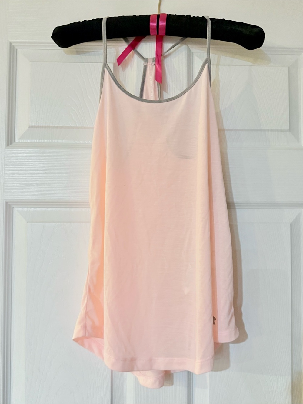 Under Armour Blush Pink Racerback Tank XS Pilates Workout NWT